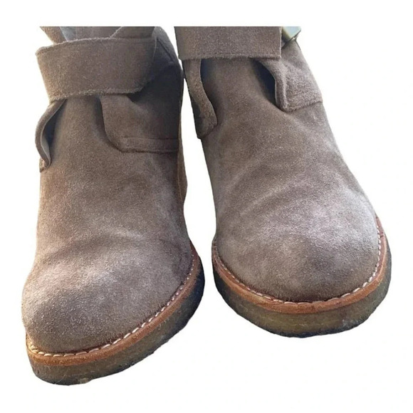 Ugg Australia Leather Tan Booties Ankle Buckle Womens Size US 9.5, UK 8 S/N 3212 - Picture 11 of 12
